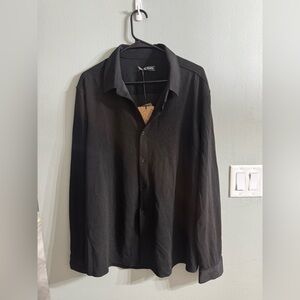 Men's Charcoal Casual Button Down Shirt by Paul Jones